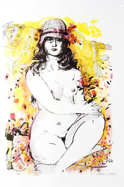 Evald Okas. Naine k�baraga